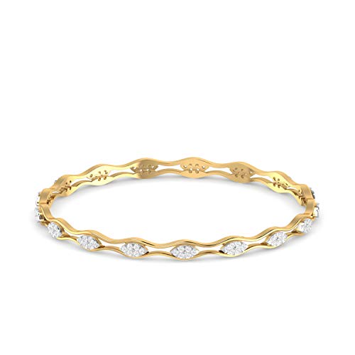 PC Jeweller 14k (585) Yellow Gold and Solitaire Bangle for Women