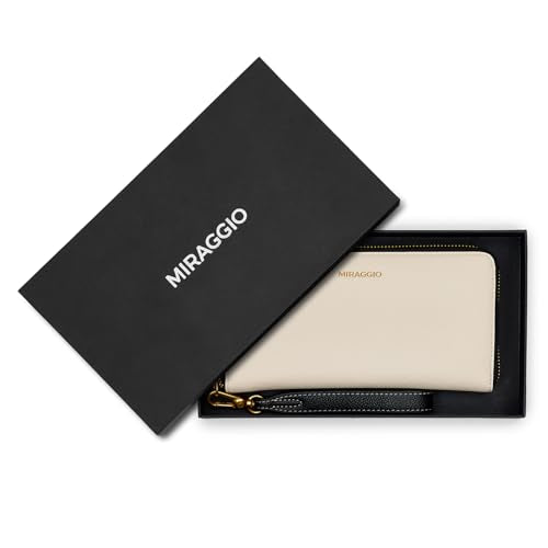 Miraggio Harlow Zip Around Wallet for Woman | 3 Compartment Women Wallet | Gift Items for Women