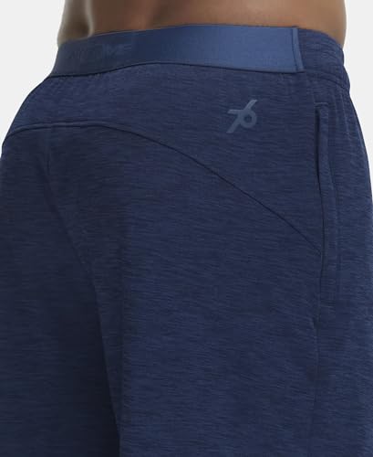 Jockey Men's Straight Fit Shorts with Side Zipper Pockets MV23_Navy_L