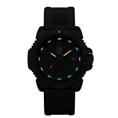 Luminox - Mens Watch - Original Navy Seal 3050 Series 44 mm - X3.CZ59 - Mens Dive Watch - Swiss Quartz - Swiss Made - 200M Water Resistant - Hardened Mineral Crystal - CARBONOX Case - Genuine Rubber S