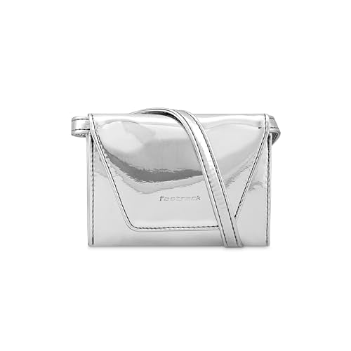 Fastrack Women Compact Clutch with Semi PU Belt