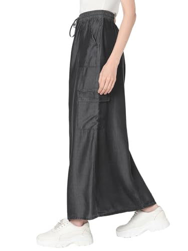 Vero Moda Viscose Western Skirt Black