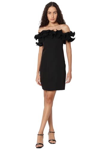 VERO MODA Womens Sheath Black Dress