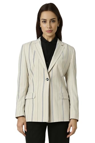 Van Heusen Women's Blazer (VWBZFRGFE04862_Cream