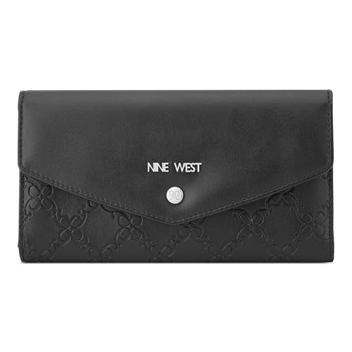 Nine West Women's Norah Slg Multi Clutch, Black, Medium
