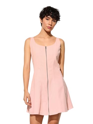ONLY Women's Fit and Flare Pink Dress