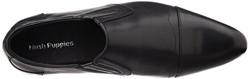 Hush Puppies Men's Frazer Slip On Black Leather Formal Shoes