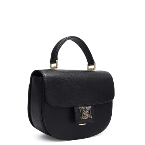 Da Milano Leather Satchel Bag for Women - Black (LB-01883)