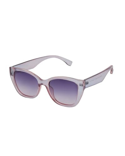 Carlton London Transparent with Pink Toned with Blue Polarised Lens Oversized Sunglass for women