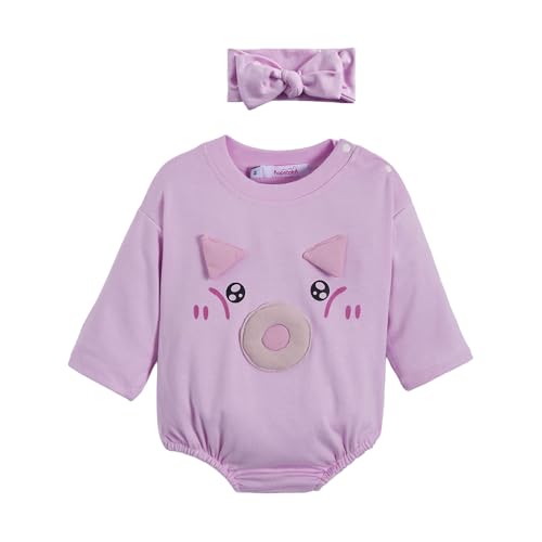 Hopscotch Piggy Applique Onesie (6-9 Months)