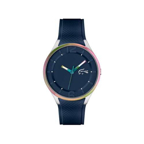 Lacoste Ollie Qtz Basic Blue Round Dial Men's Watch|Silicone Material|Multi Color Band - 2011331