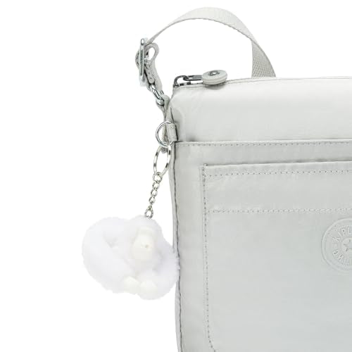 Kipling Women's Sebastian Crossbody Bag, Super Light, Durable Messenger Bag, Shoulder Bag, New Bright Met, 8.75''L x 9''H x 1''D