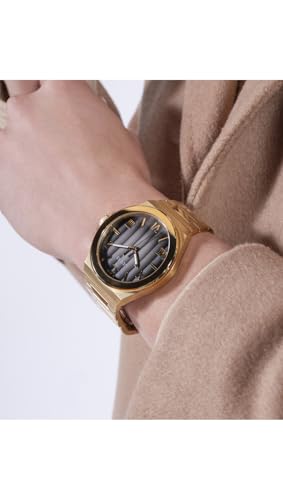 Guess Vinyl Round 44mm Black Dial Analog Men Watch - GW0789G2