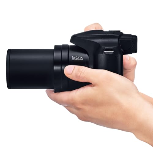Panasonic LUMIX FZ80D 20 to 1200mm Zoom Lens Point and Shoot Compact Camera (Black) Bundle with 64GB Extreme Pro SDXC UHS-I Memory Card (2 Items)