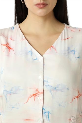 Van Heusen Women's Modal Modern Calf Length Dress (VWDRURGFC66276_White