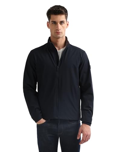Arrow Sport Men's Solid Reversible Jacket (ASAKJK4701_Navy_M)