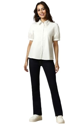 Allen Solly Women's Regular Fit Shirt (AHSHWRGPR45700_White