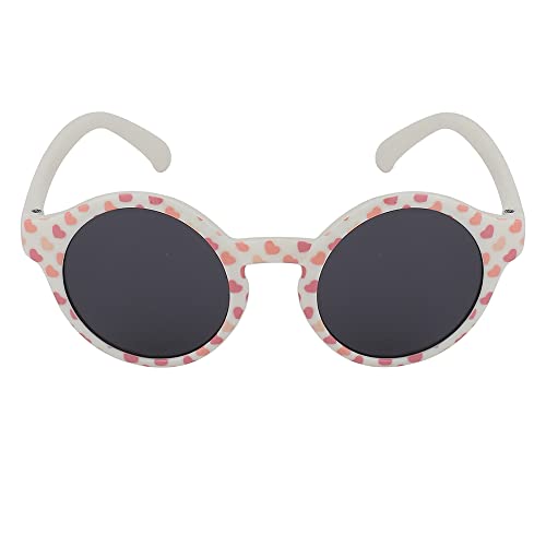 Carlton London Girl's Black Lens & Pink Round Sunglasses