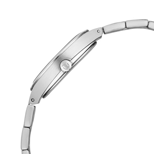 Titan Work Essentials with Lt Blue Dial Silver Metal Strap Watch for Women - 95378SM01