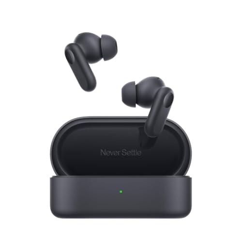 Nord Buds 2R Earbuds for One-Plus Nord 6 Mobile Earbuds with Mic 2r, 12.4mm Drivers, Playback:Upto 48hr case,4-Mic Design, IP55 Rating, TWS Ear Buds with mic (OPBR2-60D)
