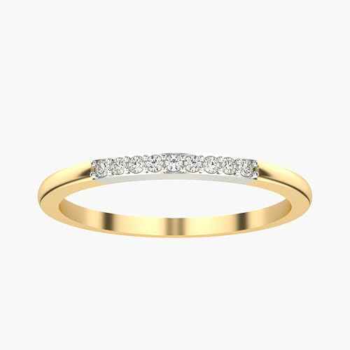 VALANOVA Sterling Silver & Certified Lab Grown Diamond 0.07cts | Ring For Women/Girls | Stylish & Elegant | VGR0297B | Ring Size: 9