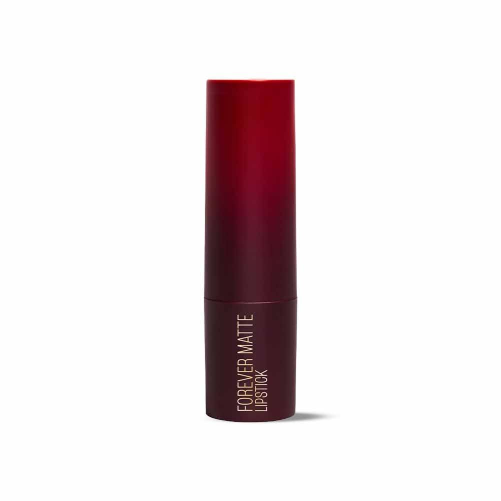 Lakme Forever Matte Lipstick, Waterproof, Non Drying, Creamy Matte Bullet Lipstick Made With French Rose Oil Extracts, Red Crimson, 4.5g