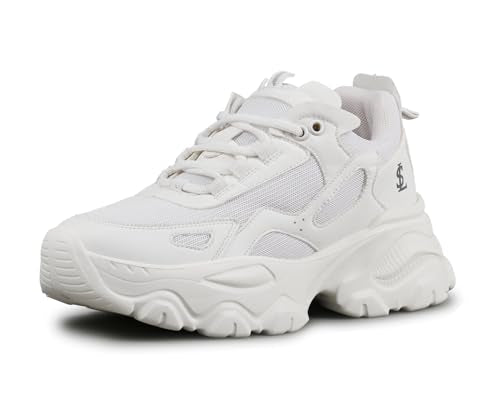 LOUIS STITCH White Sneakers for Women | Comfortable Sneakers | LSLD-SNK-01-WH | UK-8