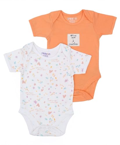 Mi Arcus Cotton Baby Rompers/Bodysuits/Jumpsuit for Boys and Girls Cancerian Unisex Onesie - Showering Love (Pack of 2) (6-9 Months)