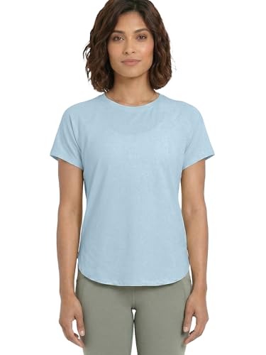 Enamor Cut N Sew Tee, Relaxed Fit, High-Low Hemline - A315