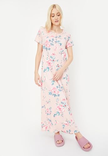 Max Women Floral Printed Nightgown (SU24KG05LIGHT Pink)_XL