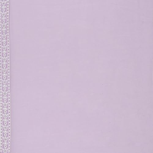 Rangriti Women Lavender Polyester Dupatta_FREE SIZE