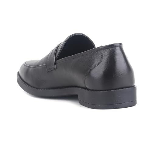 Red Chief Low Ankle Formal Slip On Shoes for Men | Black UK08