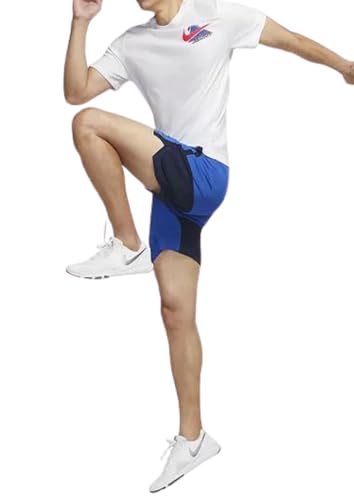 Nike Men's Polyester Regular Fit T-Shirt (DM6260-100_White, Small