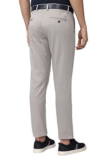 Men Grey Solid Trousers
