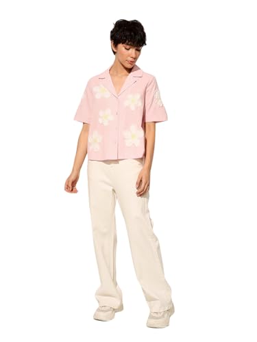 ONLY Women's Regular Fit Pink Shirt