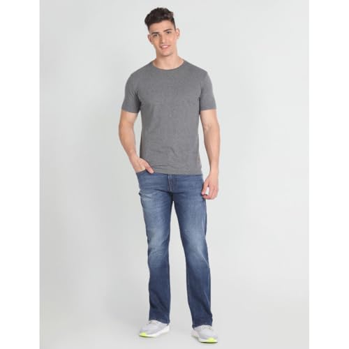 U.S. POLO ASSN. Men's Boot Cut Jeans (UDJENO1234_Blue