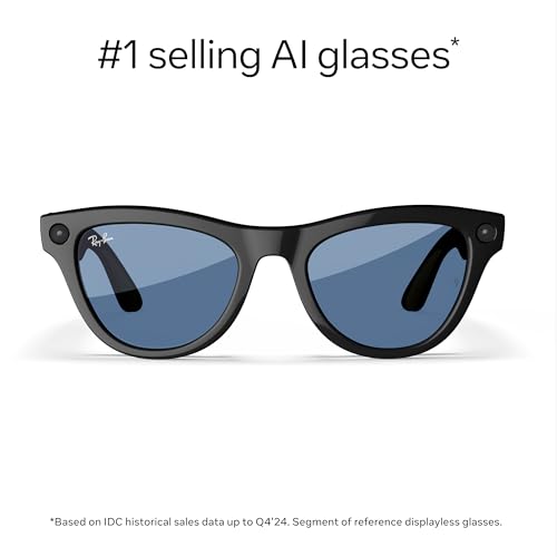 Ray-Ban | Meta Skyler (Gen 1) - Shiny Black, Transitions® Cerulean Blue Lenses