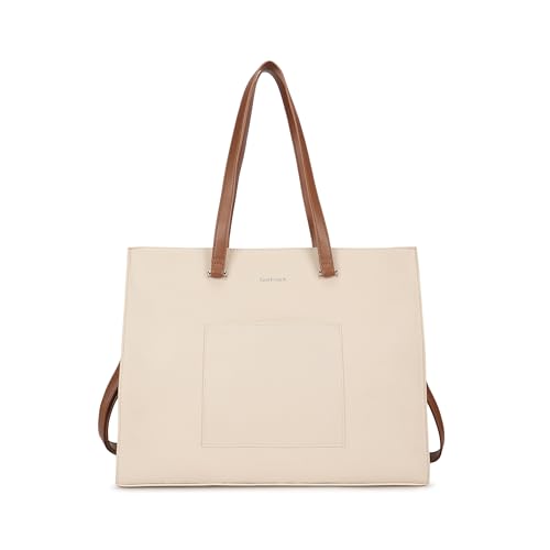Fastrack CarryAll Laptop Tote | Faux-Leather Women’s Tote Bag | 14'' Laptop Sleeve, Dual Carry Options & Multi-Compartment Design