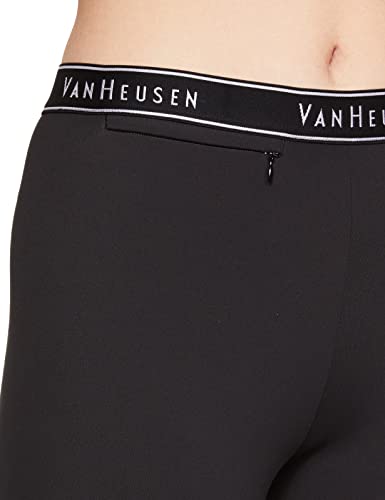 Van Heusen Women Proactive Elite Snug Fit Snug Fit 7/8th Leggings - High Stretch, Moisture Wicking_88309_Black_M