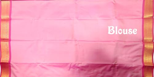 SREE KUMARAN Women's Kanchipuram Kubera Brocade Silk Pure Pattu Sarees With Blouse
