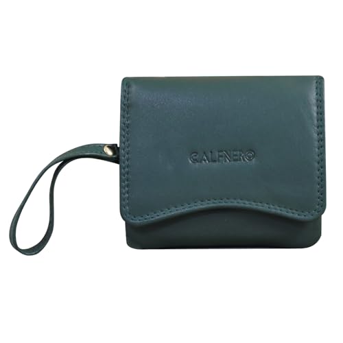 Women's Genuine Leather Wallet-Long Purse Wallet with Multiple Card Slots, Zip Pocket and Note Compartment (Oliver)