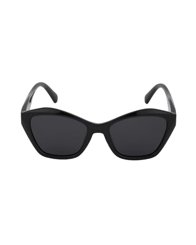 Carlton London Black Toned with Blue Polarised Lens Butterfly Sunglass for women