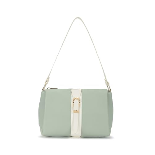 Fastrack Soft Serve Shoulder Bag for Women | Medium Size with Top Zip Closure, Buckle Detailing & Inner Organiser Pockets | Everyday Casual Shoulder Bag