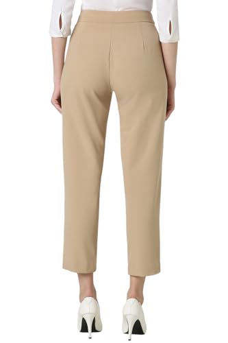 Van Heusen Women's Regular Casual Pants (VWTFCRGP629717_Beige