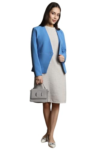 Allen Solly Women's Blazer (AHBZWRGFP94417_Blue_M