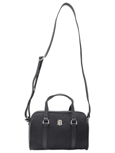 Logo Black Polyester Sling Bag