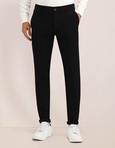 U.S. POLO ASSN. Men's Fitted Casual Pants (USTRO1789_Black
