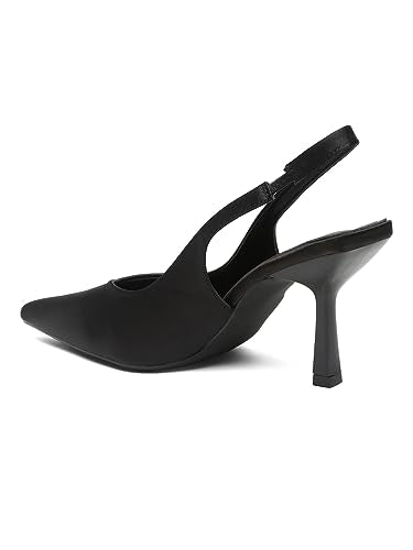 Flat n Heels Womens Black Pumps FnH 99897-BK