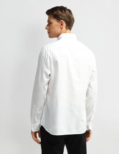 Arrow Sports Men's Tailored Fit Shirt (ASAISH1806_White