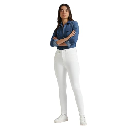 Pepe Jeans Women's Straight Jeans (PL204960P578_White